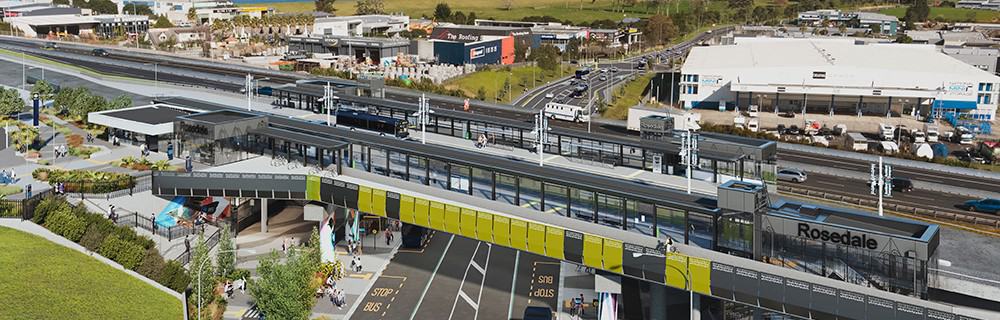 A new busway station is to be built at Rosedale - Business North Harbour