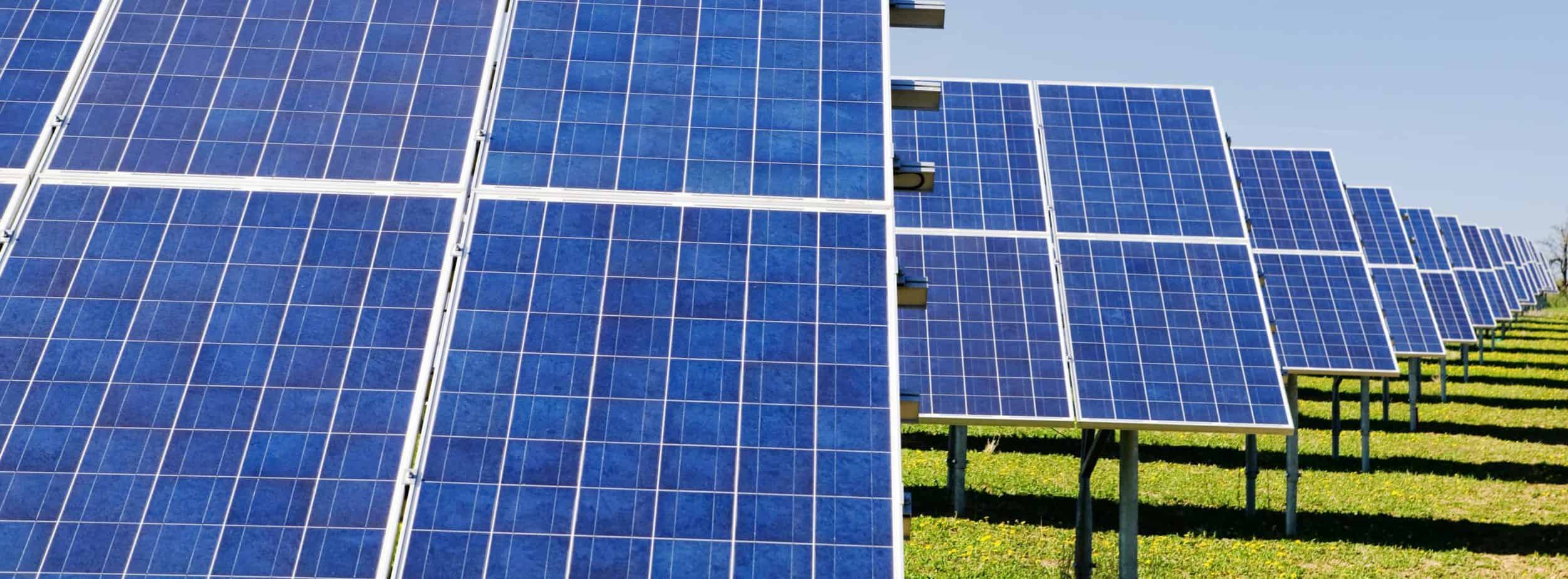 Solar panels green